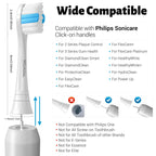 Replacement Brush Heads Compatible with Philips SoniCare Electric Toothbrushes Handle, for Superior Whitening, for Snap-on System, Pack of 6, White…