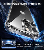 Mkeke for iPhone 16 Pro Case Clear [Not-Yellowing] [Military-Grade Drop Protection] Shockproof Protective Clear iPhone 16 Pro Case Phone Bumper for Apple 6.3 inch 2024