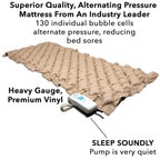 Meridian Alternating Pressure Mattress with Electric Pump - Presure Sore Mattress Pad and Bed Sore Prevention, Air Mattress for Hospital Bed