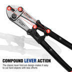 WORKPRO Bolt Cutter, Bi-Material Handle with Soft Rubber Grip, 18", Chrome Molybdenum Steel Blade, W017005A