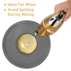 Wildone Mixing Bowls with Airtight Lids Set, 5PCS Stainless Steel Nesting Bowls Set for Kitchen, with Grater Attachments & Non-Slip Bottoms, Size 5, 3, 2, 1.5, 0.63 QT, Great for Baking & Serving