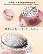 coldSky Rechargeable Fabric Shaver, Lint Shaver with Digital Display, Sweater Shaver with 6-Leaf Blades and Safety Lock, 3-Speeds Defuzzer Remove Fuzz, Pills from Clothes, Furniture, Sofa, Pink