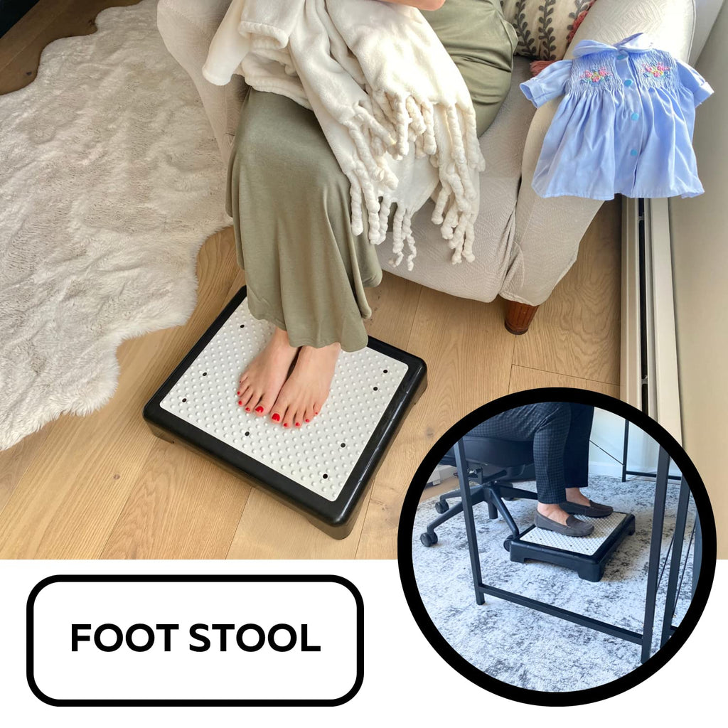 Evelots Mobility Low Step Stool for Seniors - Sturdy Half Step Large Platform for Adults, Elderly - Up to 425 Pounds - Nonslip - Indoor & Outdoor - Lightweight - Stairs, Bed, Bathtub, Shower, Car
