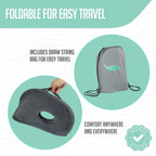Cushy Tushy Foldable Sit Bone Seat Cushion - for Sit Bone Pain, Hip, Butt, Ischial Tuberosity, Hamstrings, and Sciatica Pain Relief - for Home, Office, and Driving…
