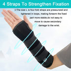 TANDCF Unisex Forearm and Wrist Support Splint Brace Double Fixation Wrist Brace for Carpal Tunnel,Adjustable Night Time Forearm Immobilizer Brace Splints,12.2 inch (31cm) length(LH/L)