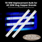 Bug Zapper Replacement Bulbs 20W, 4 Pack 13'' 10W Light Bulbs for 20W Electric Bug Zapper Mosquito Light, UV T8 Fluorescent Tubes for 20W Indoor Outdoor Electronic Insect Pest Lamp Killer