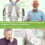 100 Pcs Super Absorbent Commode Pads, Commode Pads for Bedside Commode Liners, Commode Liners Pads with Absorbent Gel. Leak-Proof, Odorless, Medical Grade.