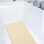 Joyhalo Shower Mats for Showers Anti Slip for Elderly, 47'' x 16'' Non Slip Bath Mat for Inside Shower, Bath Tub Mats for Bathroom Non Slip for Shower, PVC Loofah Bathroom Mats, Beige