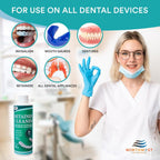 Ultrasonic Retainer Cleaner Solution Concentrate - Ultrasonic Denture Cleaner for Ultrasonic Machines - Cleans Mouthguards, Invisalign, and Nightguards - Odor, Stain and Discoloration Remover (16 oz)