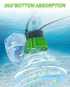 Pool Cover Pump above Ground - Submersible Water Sump Pump Swimming Water Removal Pumps, with Drainage Hose & 25 Feet Extra Long Power Cord, 850 GPH inGround, 3 Adapters