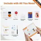 CallToU Caregiver Pager Wireless Call Button Vibration Call Bell Nurse Call System 1000FT for Home/Elderly/Patient/Disabled 1 Battery Receiver 1 Call Button with Digital Display Low Power Reminder