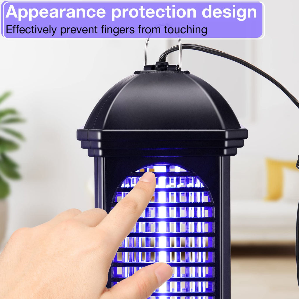 Qualirey 3 Pieces Electric Mosquito Zappers Bug Zapper with Light 11 W Plug in Mosquito Lamp Insect Trap Mosquito Killer for Patio Electric Insect Killer for Home Garden Backyard Indoor Outdoor