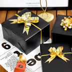 RUSPEPA Black Metallic Wrapping Paper - Solid Color Matte Paper Perfect for Wedding, Birthday, Christmas, Baby Shower - 17.5 Inches X 65.6 Feet