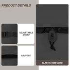 ULTCOVER Waterproof 600D Polyester Square Hot Tub Cover Outdoor SPA Covers 85 x 85 inch, Black