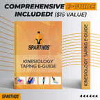 Sparthos Tape Kinesiology Tape (Pack of 2) - Incredible Support for Pro Athletic Sports and Recovery - Free Kinesio Taping Guide! - Waterproof Tex Rock Gold Lift Tapes - Uncut (2X Beige)