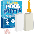 Epoxy Putty, 17.6 oz. Pool Putty, Underwater or Above Fast Repair, Fix Leaks, Cracks, Filling, Sculpting, 2 Part Pool Epoxy Putty for Tile, Concrete, Fiberglass, Cement and Other Surfaces (White)