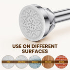 TITGIPE Shower Curtain Rod 27-80 Inches, No Drill Shower Rod Tension, Never Rust Anti-Slip Shower Curtain Rod for Bathroom Window, Adjustable Tension Shower Curtain Rod Silver