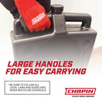 Chapin 78005 Oil Drain Pan, 12‑Quart Low‑Profile Automotive Drain Container, Recycled Polymer Construction, Large Splash‑Free Target Area & Built‑In Carry Handles for Easy Oil & Coolant Changes