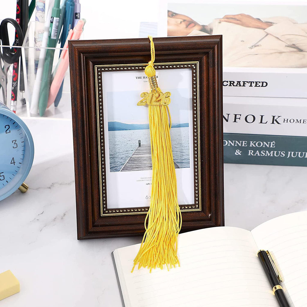 JULMELON 20Pcs Graduation Tassels Academic Graduation Cap Hat Tassel with 2026 Gold Charm for 2026 Graduation Ceremonies Accessories (Gold)