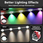 CETELUMA 300FT Permanent Outdoor RGB Lights, IP67 Waterproof Smart Eave Lighting, with App/Remote Control Eaves Light, DIY LED Scenes Modes for House Roof Decor,Christmas,Party,All Holiday and Daily.