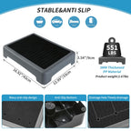 One Step Stool, Step Stool for Adults and Elderly, Non-Slip Step Platform Indoor and Outdoor, Portable Step Riser, Safety Step for Car, Bedside, Office, Shower, Stairs