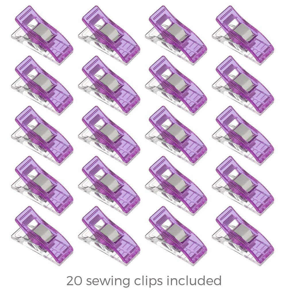Rotary Cutter Set - Quilting Kit incl. 45mm Fabric Cutter, 5 Replacement Blades - Ideal for Crafting, Sewing, Patchworking, Crochet & Knitting (Lavender, A1 Set (36" x 24"))