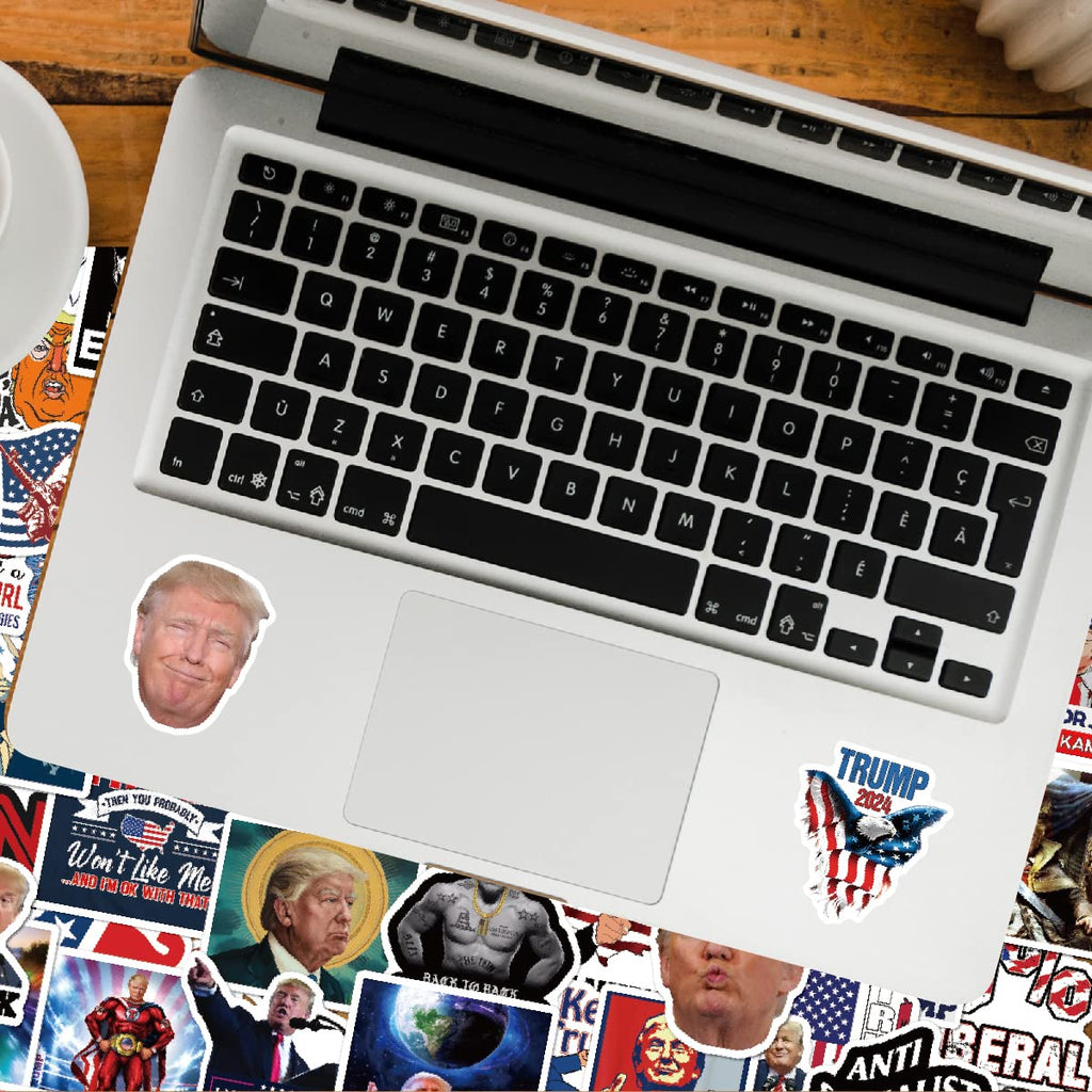 The Original Trump 2024 Stickers -100pcs (Extra Large), Bumper Sticker, Trump Decal for Laptop, Phone, Car, Water Bottle