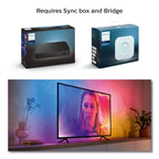 Philips Hue Gradient Lightstrip for 65 Inch TV, Sync with Media and Gaming, Smart Entertainment LED Lighting with Voice Control, Compatible with Alexa, Google Assistant and Apple HomeKit