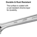 Jetech 8 Inch Adjustable Wrench - Professional Shifter Spanner with Wide Caliber Opening