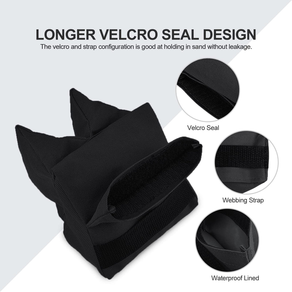 Outdoor Shooting Rest Bags - Target Sports Bench Rest with Front & Rear Support SandBag Stand Holders for Gun Rifle Shooting Hunting Photography - Black