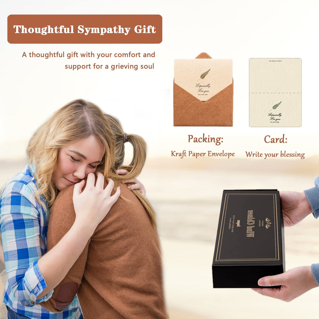 Soopau Memorial Sympathy Wind Chimes , Sympathy Gift Baskets in Memory of a Loved One Mother Father For Memorial/Bereavement/Condolence , 30" Wooden
