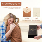 Soopau Memorial Sympathy Wind Chimes , Sympathy Gift Baskets in Memory of a Loved One Mother Father For Memorial/Bereavement/Condolence , 30" Wooden