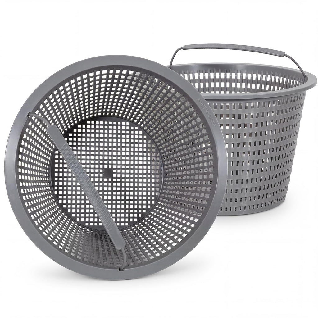 Sepetrel 2 Sets Swimming Pool Filter Basket - Replacement Skimmer Basket for In-Ground Pools - Captures Leaves, Needles and Debris - Most Pump & Water Circulation Systems