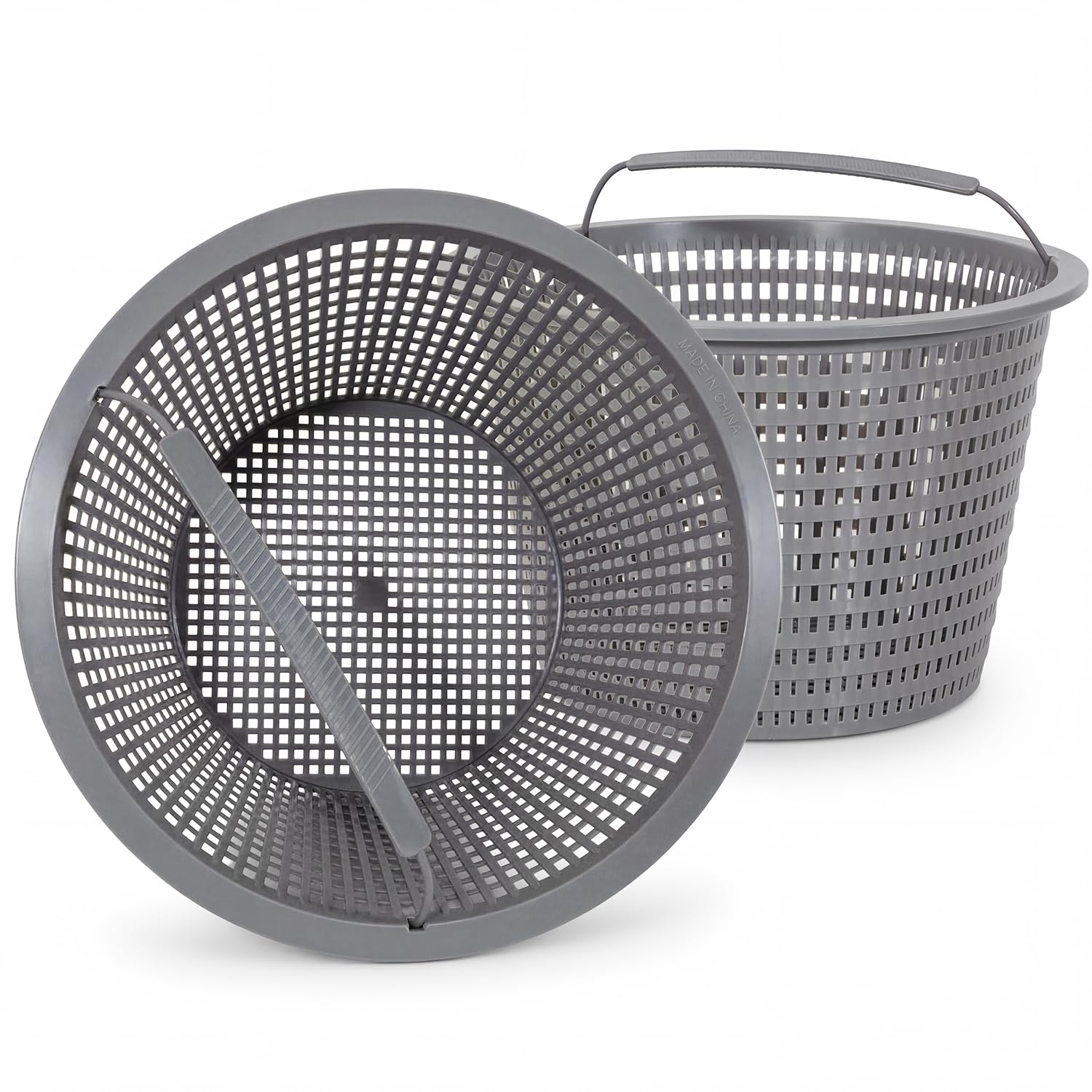 Sepetrel 2 Sets Swimming Pool Filter Basket - Replacement Skimmer Basket for In-Ground Pools - Captures Leaves, Needles and Debris - Most Pump & Water Circulation Systems