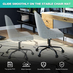 Thickened Chair Mat for Carpet - 48”X 36” Heavy Duty Office Chair Mat for Low-Pile Carpeted Floor. Easy Rolling Carpet Protector for Office Computer Desk Chair, Clear
