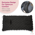 Hysterectomy Seat Belt Pillow - Recovery After Double Mastectomy, Heart, Abdominal, Breast Reduction & Augmentation, Tummy Tuck, C Section Surgery - Gel Pack Included- Seatbelt Pillow Gifts for Women
