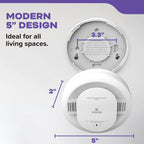 Kidde Hardwired Smoke & Carbon Monoxide Detector for Home, 10-Year Battery Powered, LED Notifications, 3-Pack