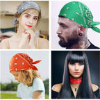 16 Pcs Bandanas Multi-Purpose Bandana Headbands Party Outdoor Head Scarf 22x22 inch Handkerchiefs for Women Men