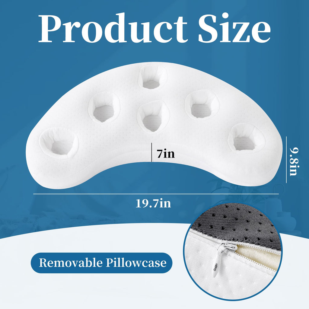 BALAPET Breathable Bedsore Pillow Positioning Wedge,Bedsore Pressure Relief Cushions for Prevention and Faster Recovery, Fit for Side Sleeping, Back Pain, After Surgery