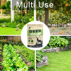 SUAVEC Deer Repellent, Rabbit Repellents, High-Strength Deer and Rabbit Repellent for Trees, Repellant Deer for Yard Powerful, Deers Repellent Outdoor for Lawn, Garden Deer Deterrent-10P Yellow