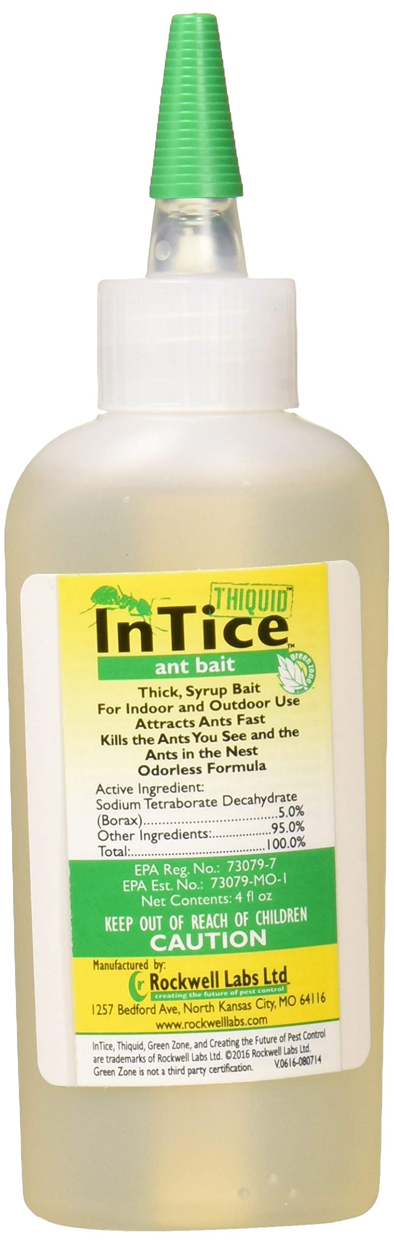 Rockwell Labs ITAB004 InTice Thiquid Ant Bait, 4 Ounce