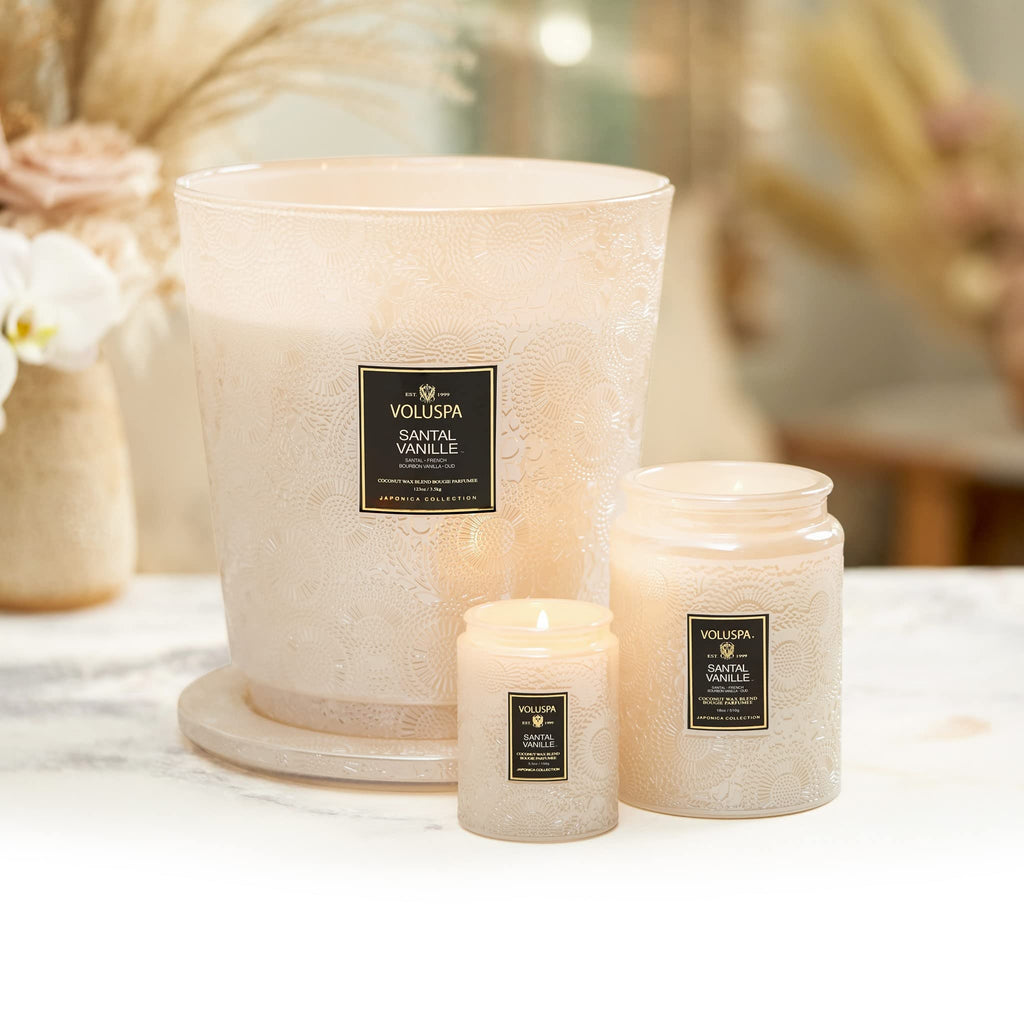 Santal Vanille - Large by Voluspa for Unisex - 18 oz Candle