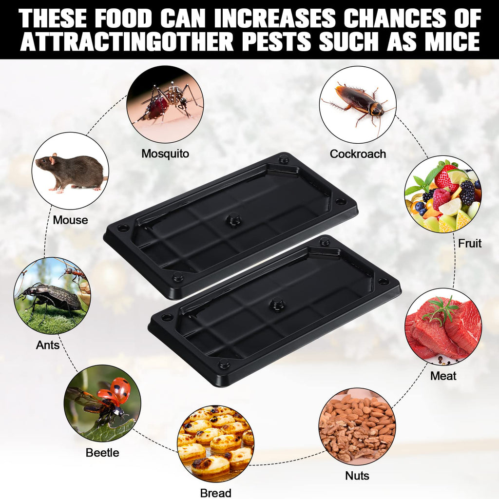 Mouse and Insect Glue Traps Mouse Sticky Traps Plastic Sticky Adhesive Mice Snake Insect to Use Indoor (24 Pieces,10 x 5 Inch)