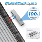 Heavy Duty Door Screen Magnetic Closure, LOVIGA Thickened Fiberglass Screen Door Mesh, Self Sealing, Tear Resistant, Easy Assemble, Fine Mesh Keep Bugs Out Fit Door Size 36 Inch X 82 Inch