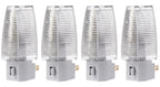 Projectpak Plug in Night Light with Manual On/Off Switch for Hallway, Kid’s Bedroom, Stairways – Includes 4W Bulb | 4 Pack