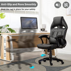 Office Chair Mat for Hardwood Floor&Tile Floor,36"X 48" Heavy Duty Desk Chair Mat for Hard Floors,Under Desk Rug for Rolling Computer Chair,Anti Slip,Low Pile Carpet Floor-Geo Grey