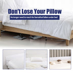 HOMBYS Wedge Pillow Headboard for Bed Gap,Foldable Bed Wedge Gap Filler Queen Size,Matterss Gap Filler,Multi Functional Bed Crack Pillow, Fill The Gap (0-7") Between Your Headboard and Mattress,White
