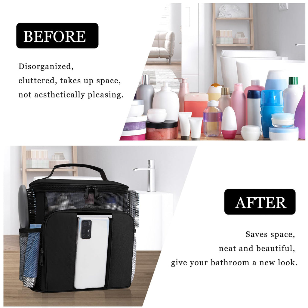 Dorm Room Essentials for College Students Girls Boys Guys,Shower Caddy,Travel Essentials Hanging Toiletry Bags for Traveling Women Men,Mesh Shower Caddies Portable for Camping,Gifts for Christmas