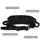 Gait Belt with Padded Handle, Seat Belt for Wheel Chair,Transfer Belts Gait Belts for Seniors and Unsteady Person,One-click Quick Release Locking Buckle,(31.5" -54")