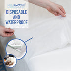 PEELAWAYS | Waterproof Disposable Bed Sheets for Homecare & Caregiving | Absorbent, and Easy-to-Change 3-Layer Sheets for Home, Hospital Beds, Elderly Care, Potty Training | 80" x 39" x 9"